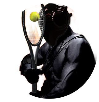 Tennis Ninja character logo